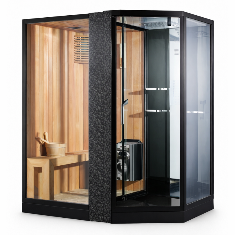 CABINA de DUS CU HIDROMASAJ+SAUNA 89103-L/n - 89103-L/n